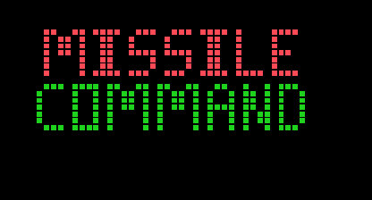 Missile command Title Screen